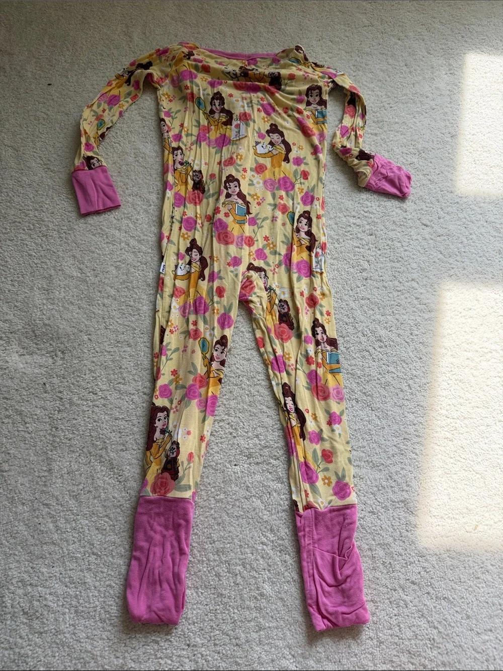 Little Sleepies Princess Belle Floral LS Zippy  18-24 months